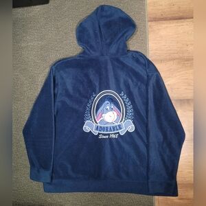 Disney Eeyore Full Zip Fleece Hoodie Embroidered Graphics Size Women's 2XL